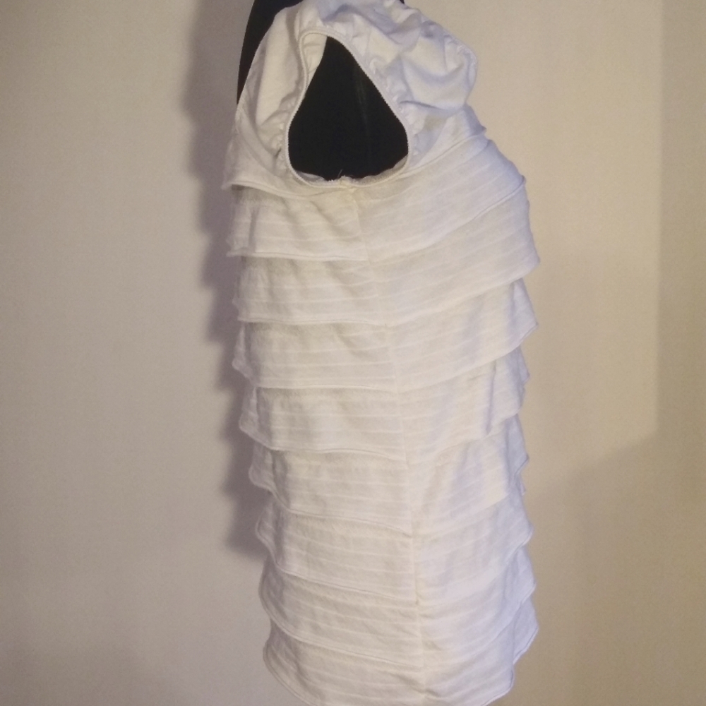 Max Studio Cream shirt size Medium - Picture 2 of 7